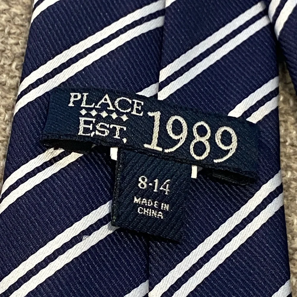 The Children’s Place Navy Striped Tie